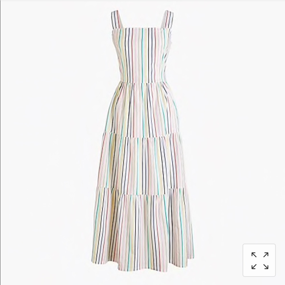 Jcrew rainbow maxi dress